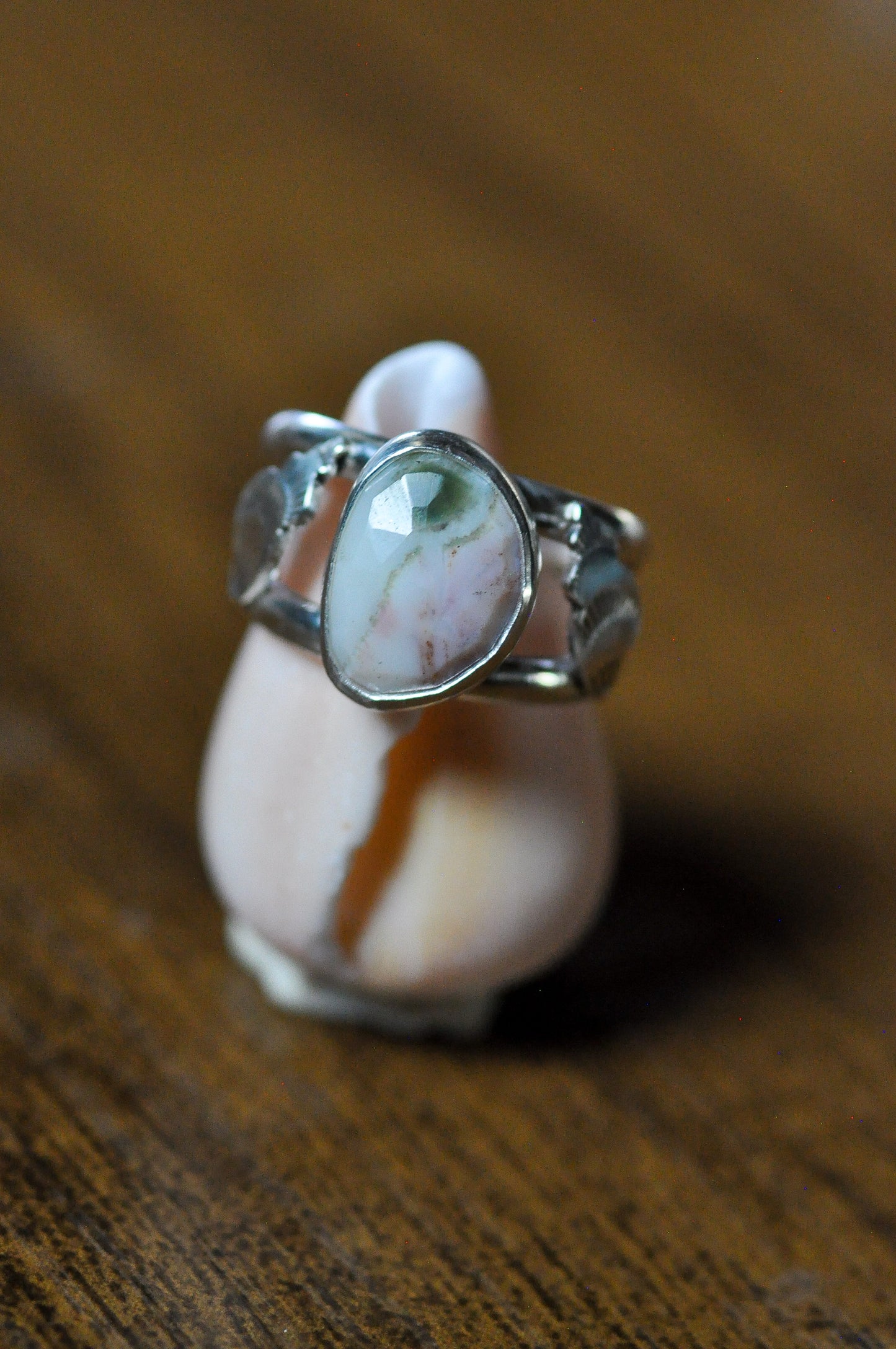 Ocean Coral Ring Size 6.5