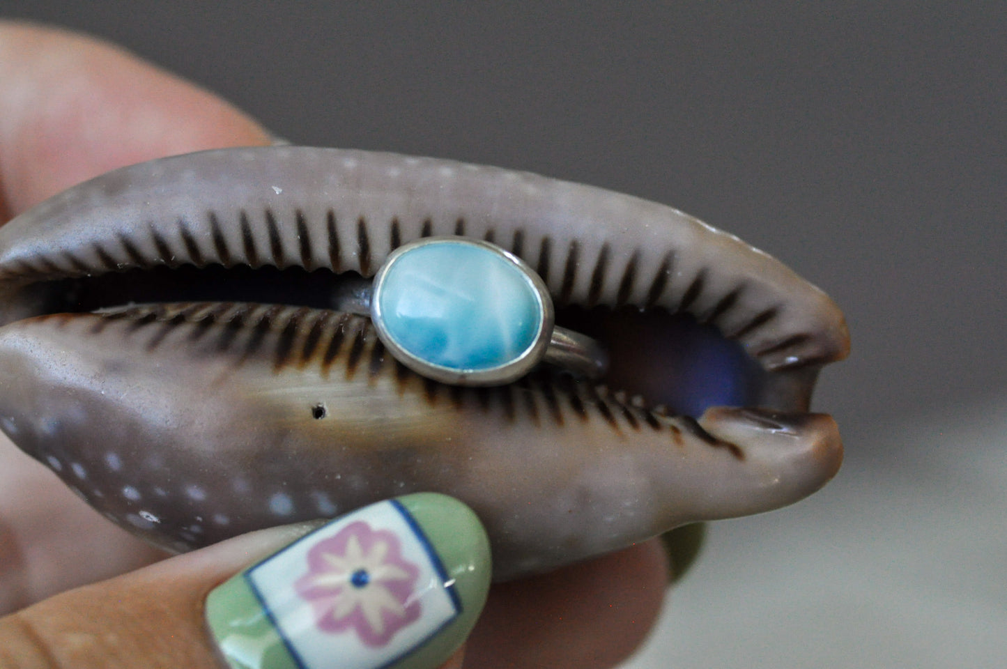 Calypso Blue Ring Size 6.5