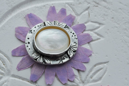 Milky Pearl Tidal Pool Ring