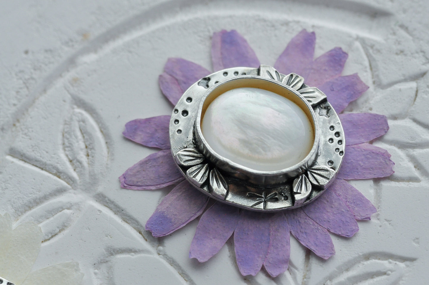 Milky Pearl Tidal Pool Ring