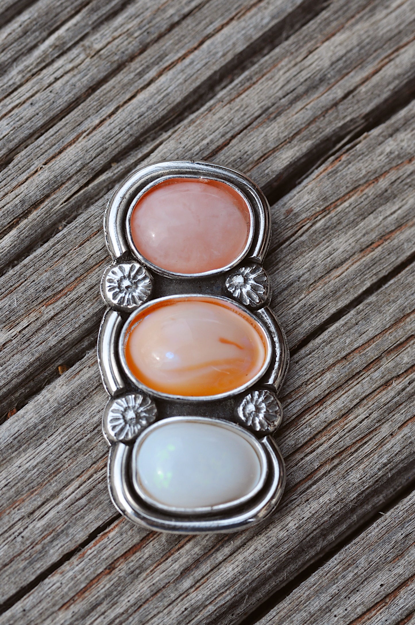 Peachy Sunset Ring Made to Size