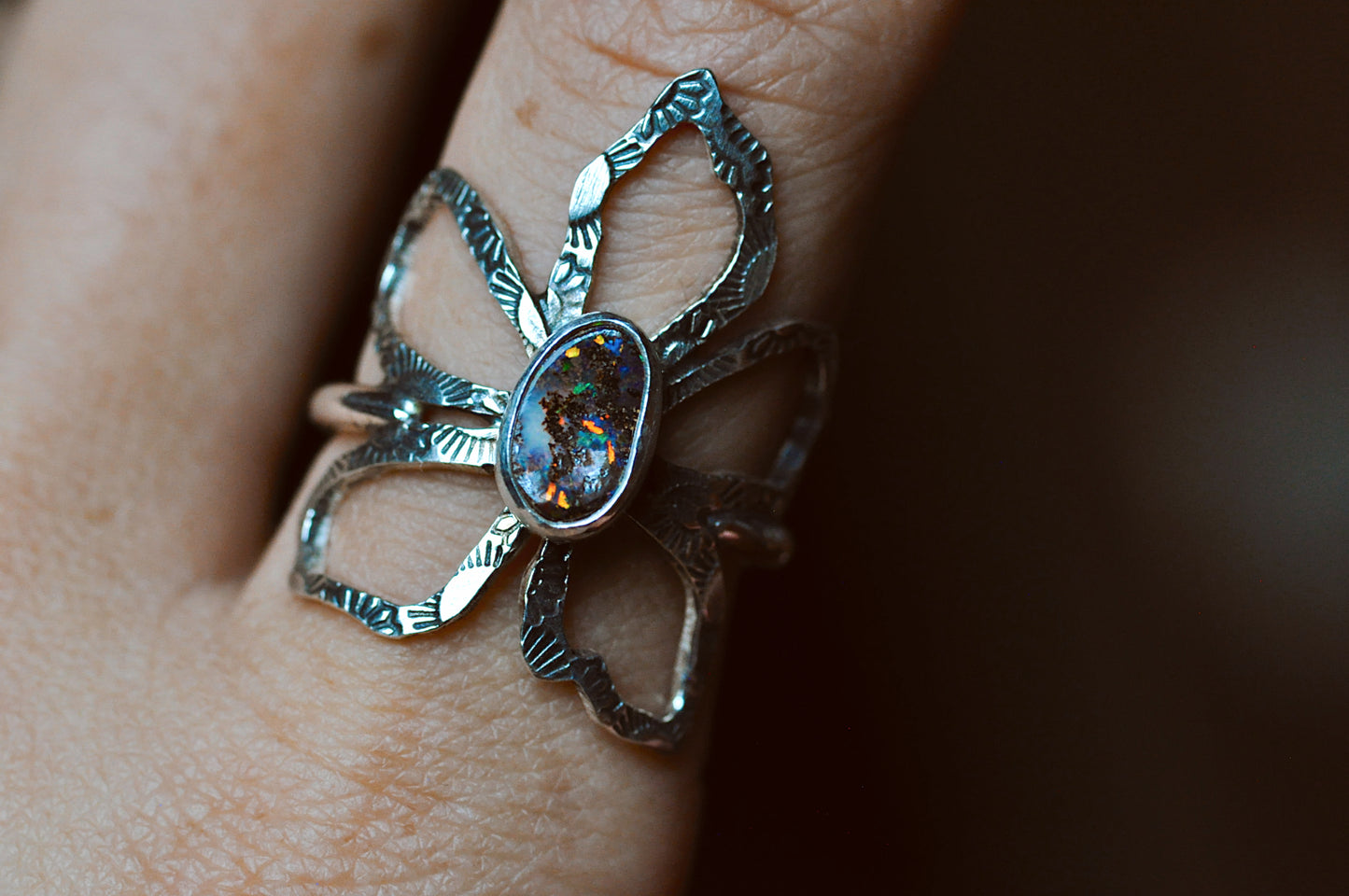 Opal Bloom Ring Size 7-7.5