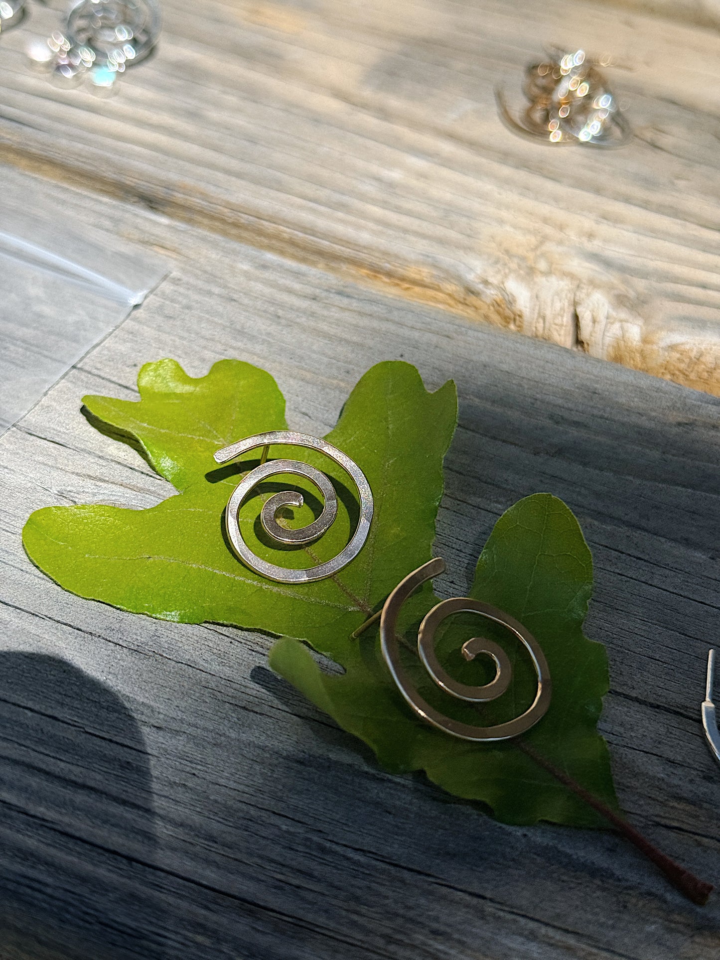 Gold Spiral Studs