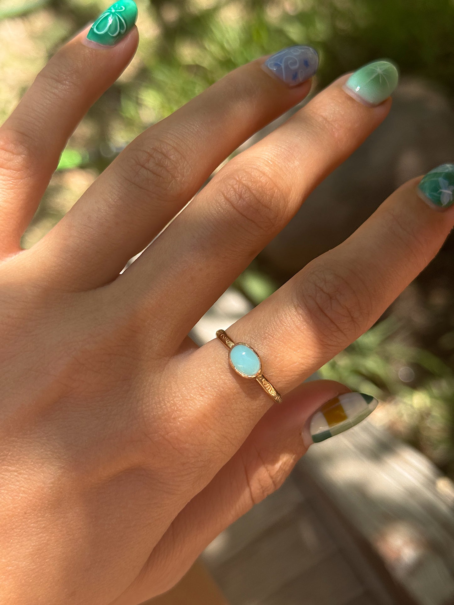 Chrysoprase Ring Size 8