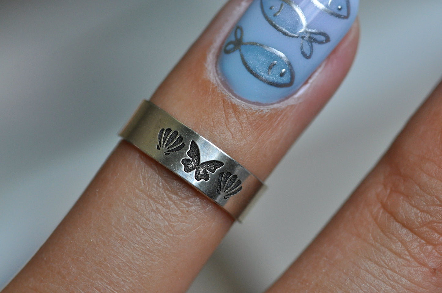 Butterfly Shell Toe Ring