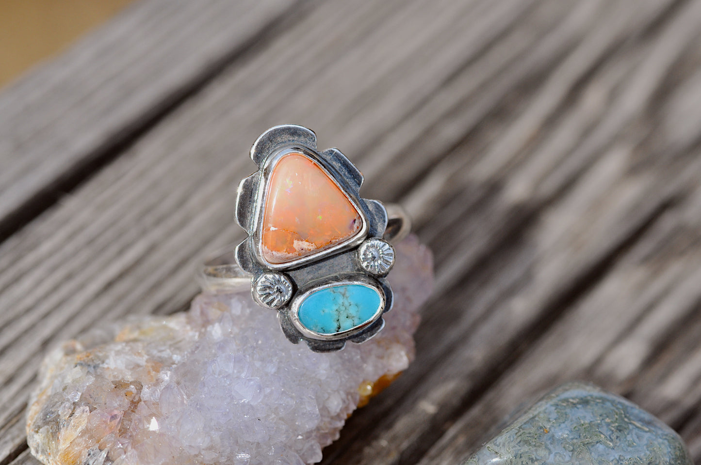 Turquoise Sky Ring Size 8