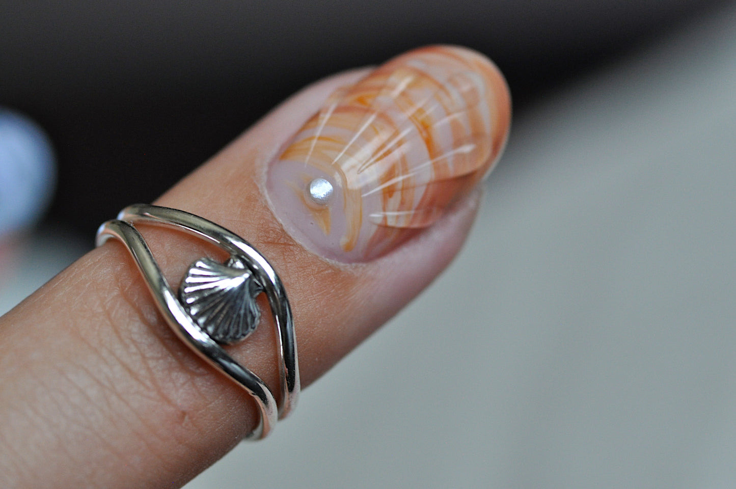 Seashell Toe Ring