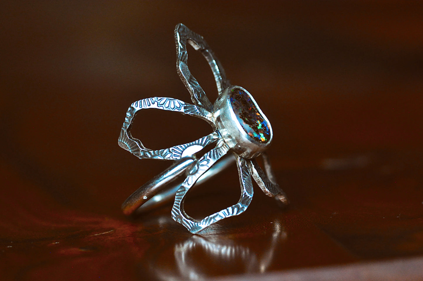 Opal Bloom Ring Size 7-7.5
