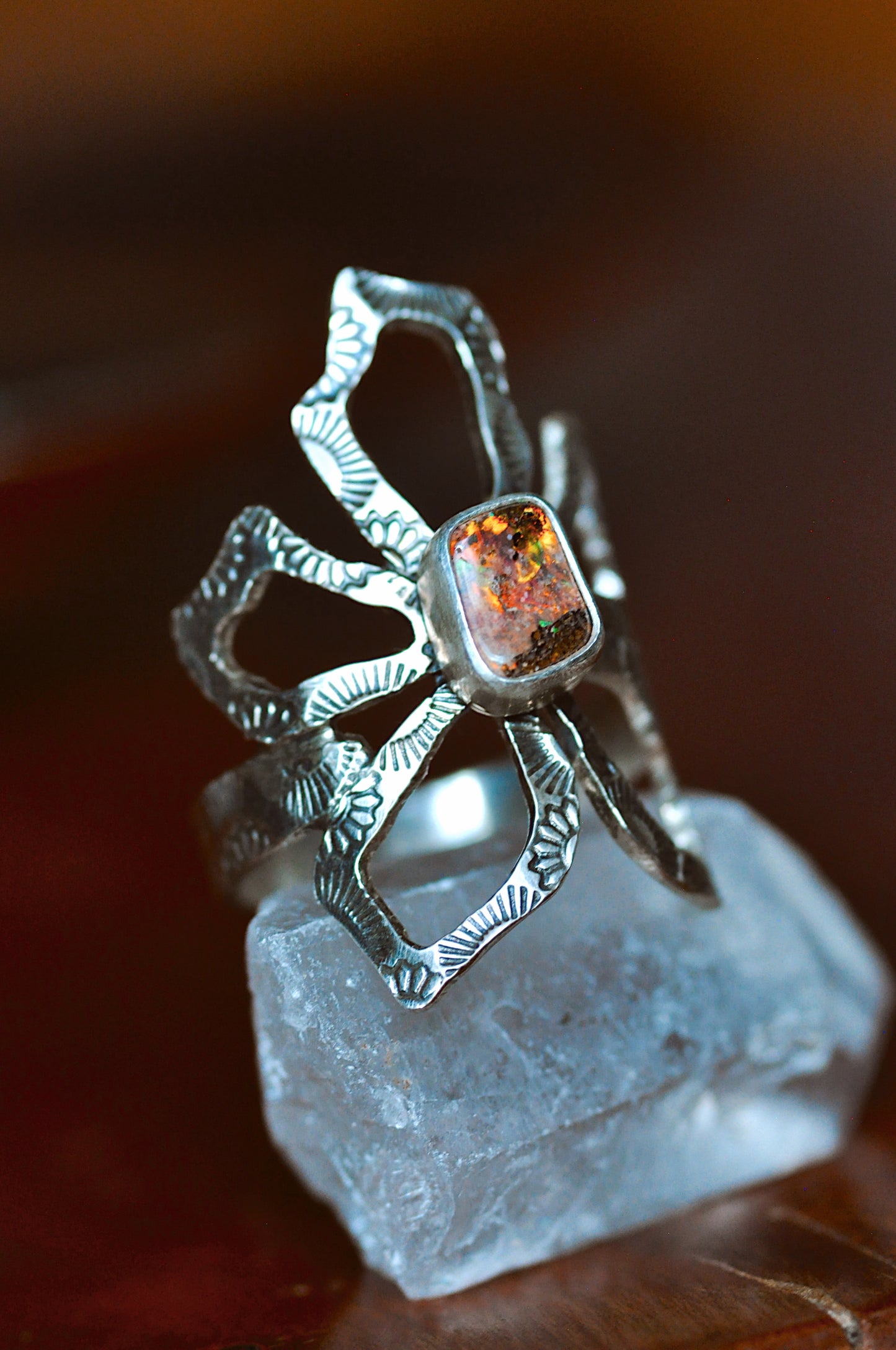 Opal Bloom Ring Size 7.5-8