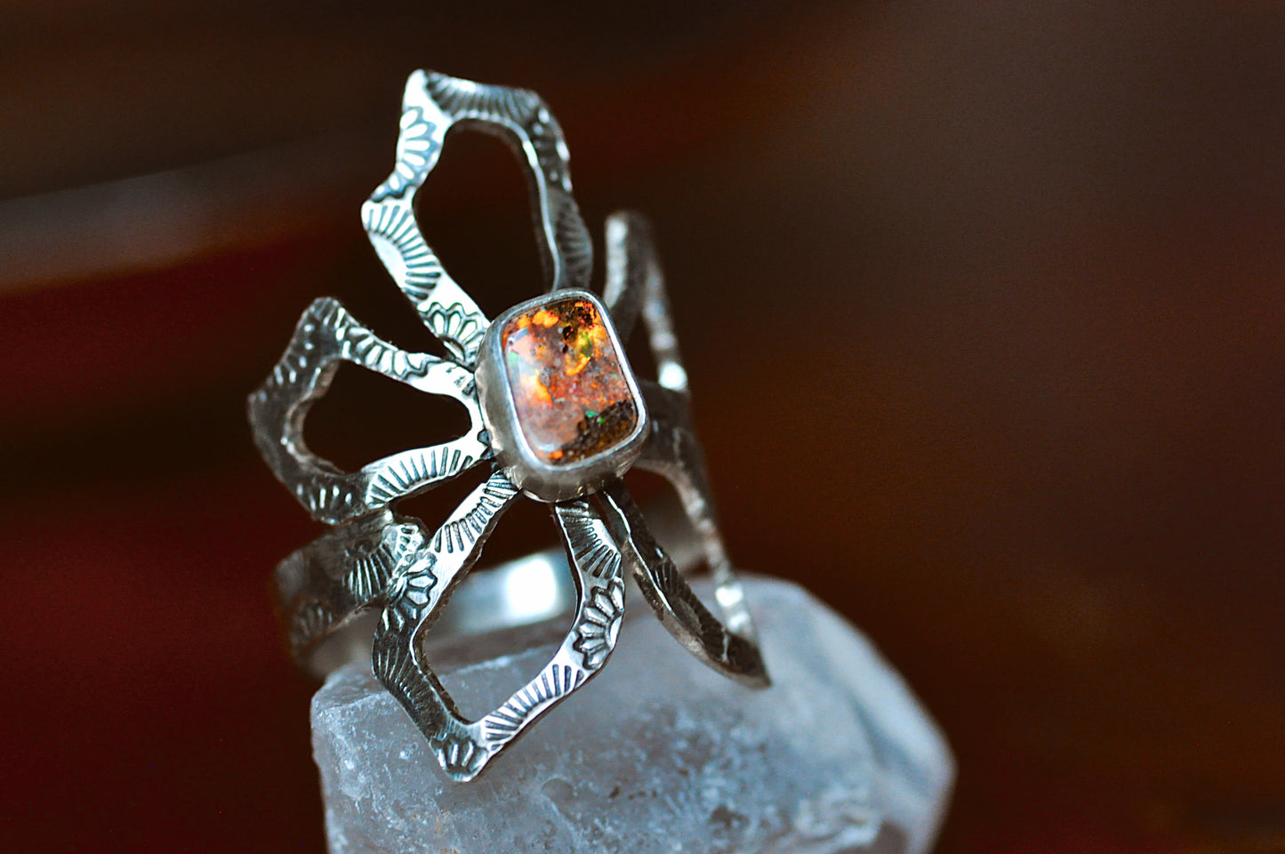 Opal Bloom Ring Size 7.5-8