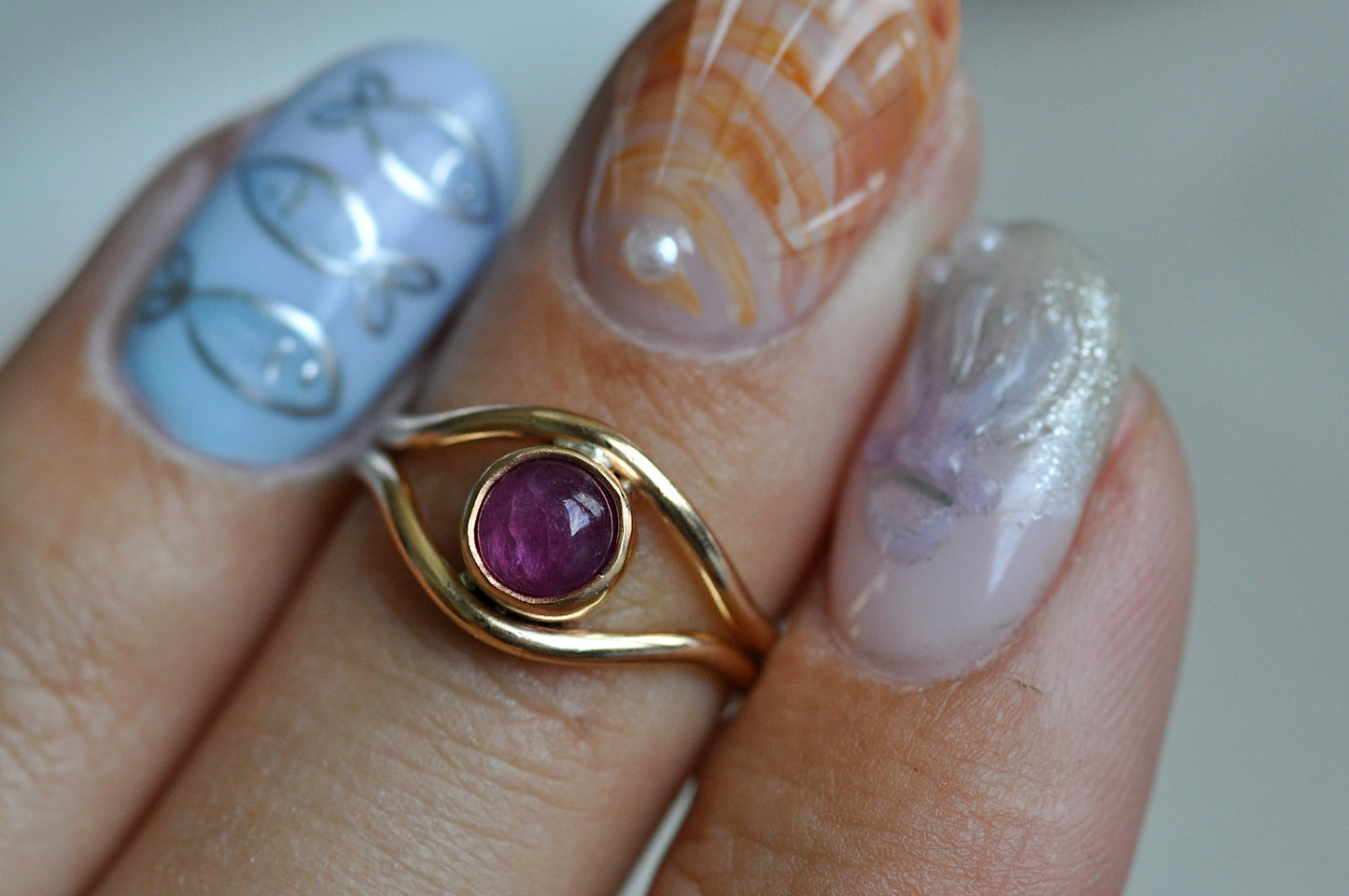 Ruby Toe Ring