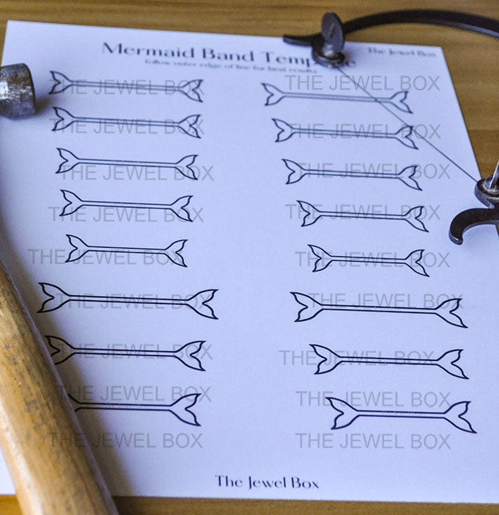 Mermaid Ring Band Template