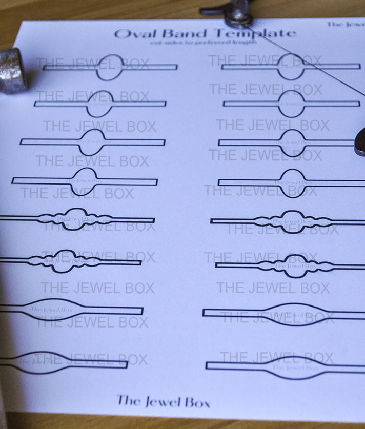 Oval Ring Band Template