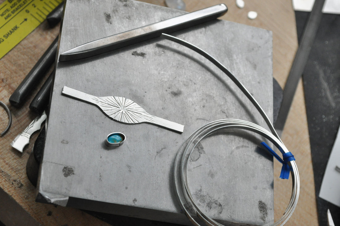 How to metalsmith a statement turquoise ring in sterling silver