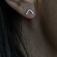 Sterling Silver Peak Studs