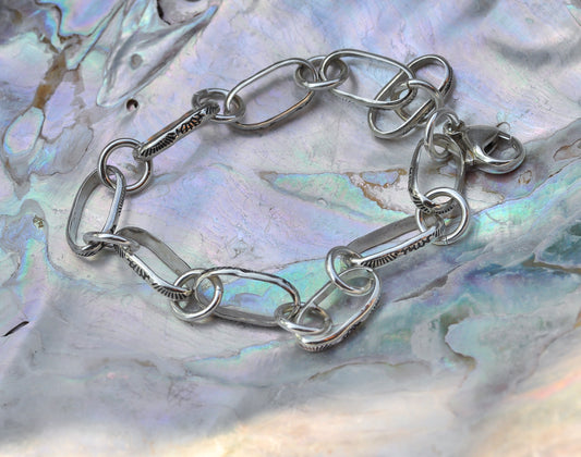 Stamped Sterling Silver Chain
