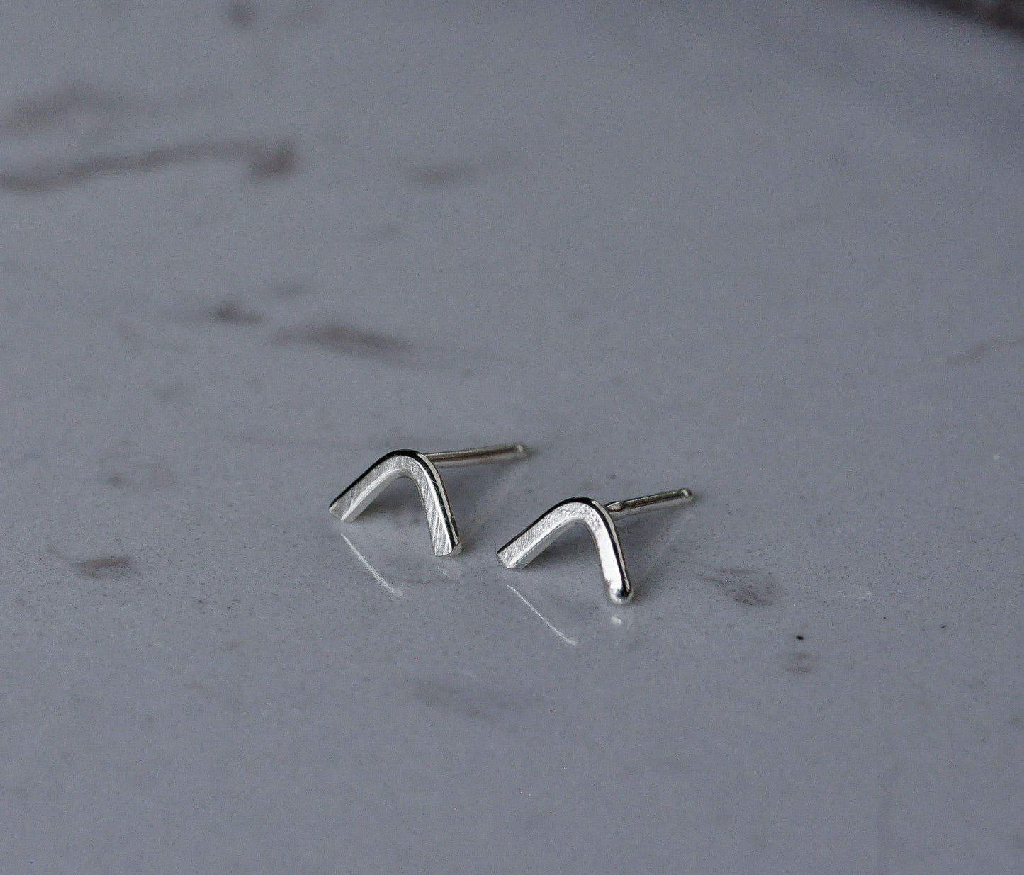 Sterling Silver Peak Studs