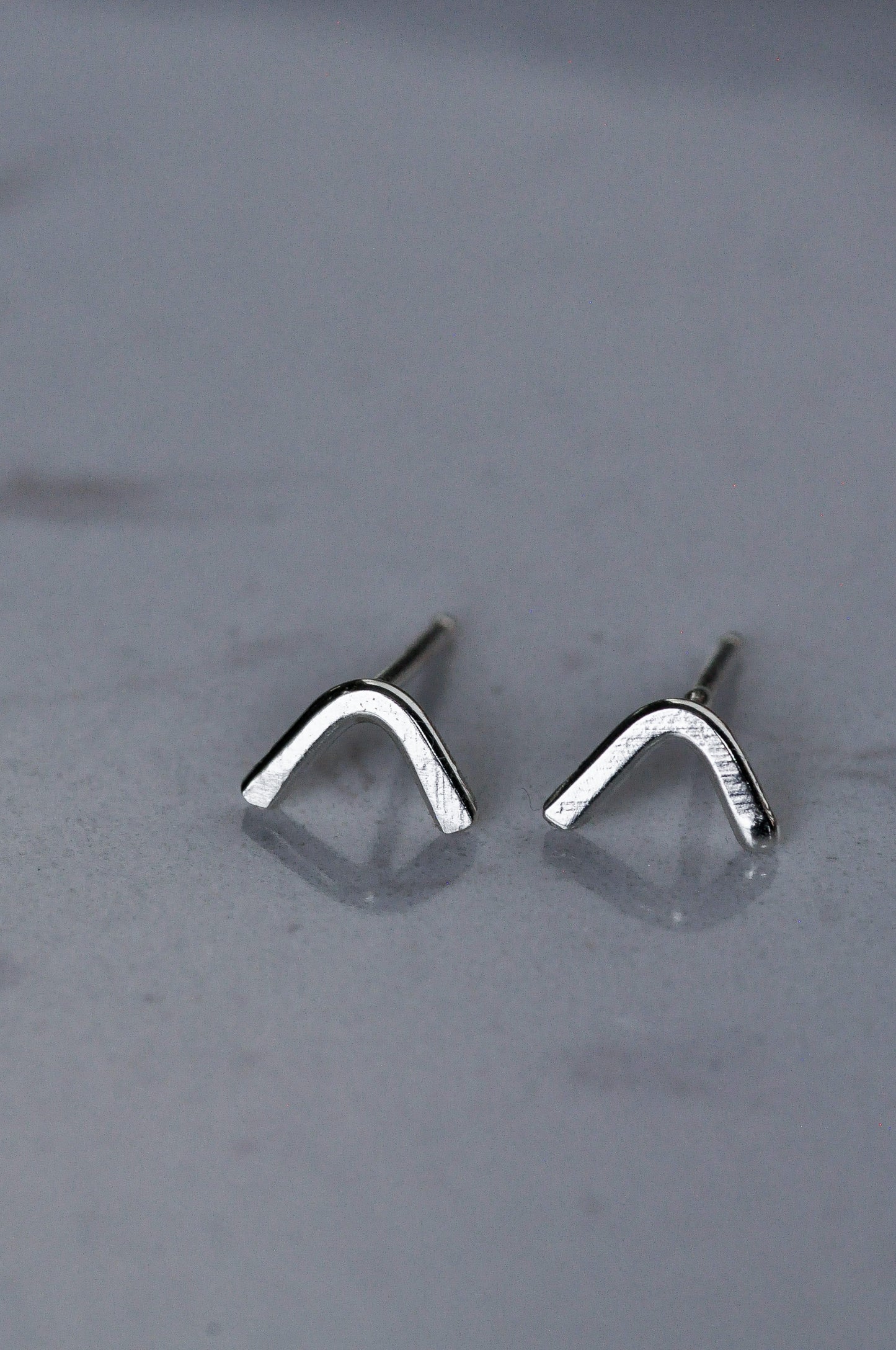 Sterling Silver Peak Studs