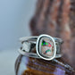 Mexican Opal Shell Ring Size 6.5