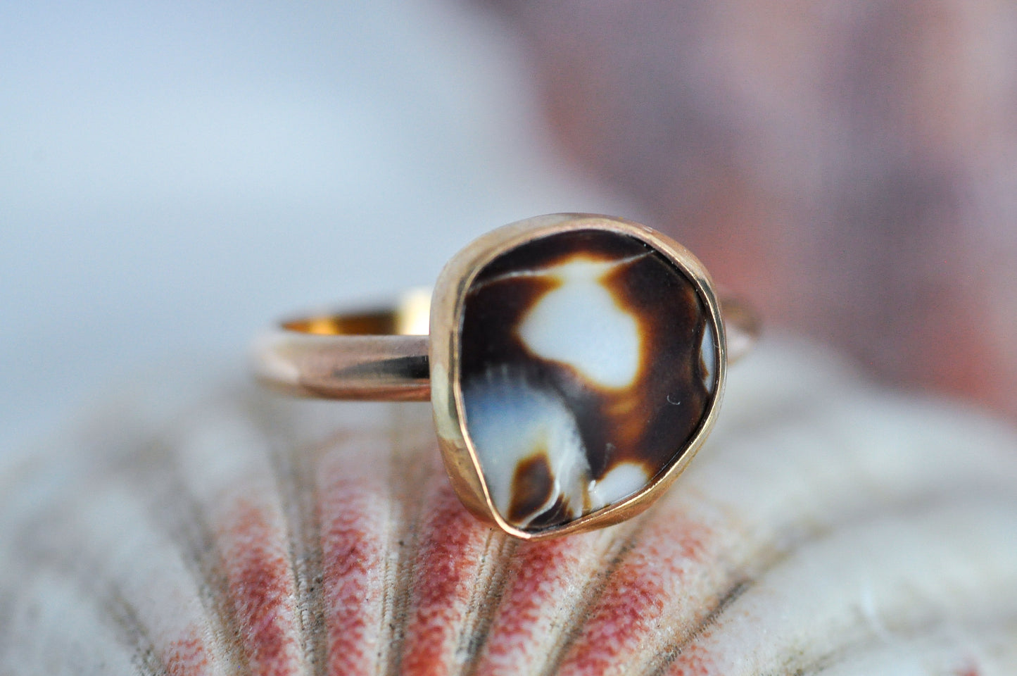 Seashell Ring Size 7.5