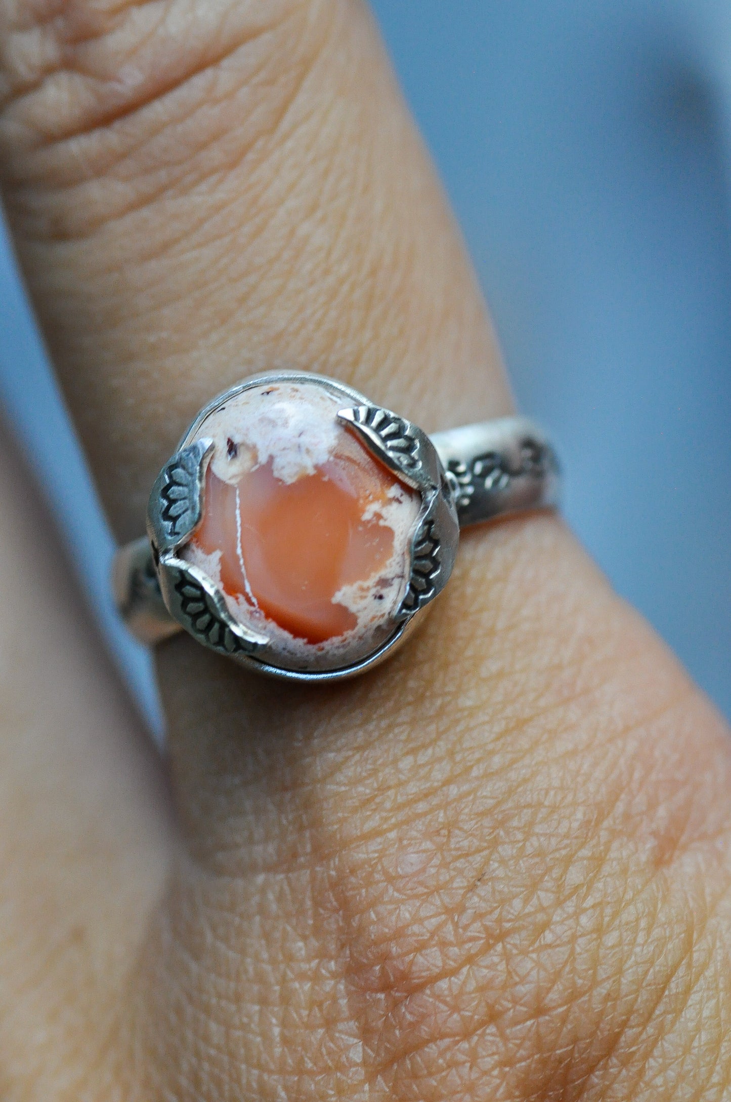 Mexican Opal Mermaid Ring Size 8