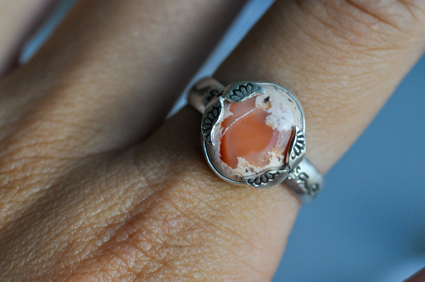 Mexican Opal Mermaid Ring Size 8