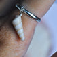 Seashell Charm Ring Size 7