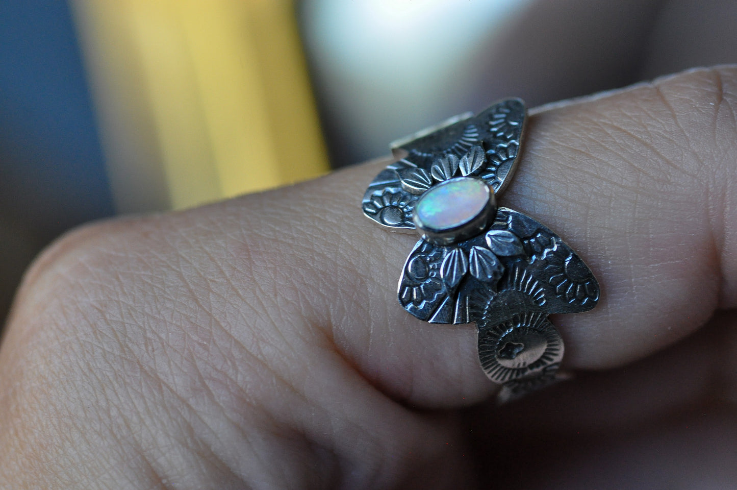 Enchanting Blossom Butterfly Ring Size 8