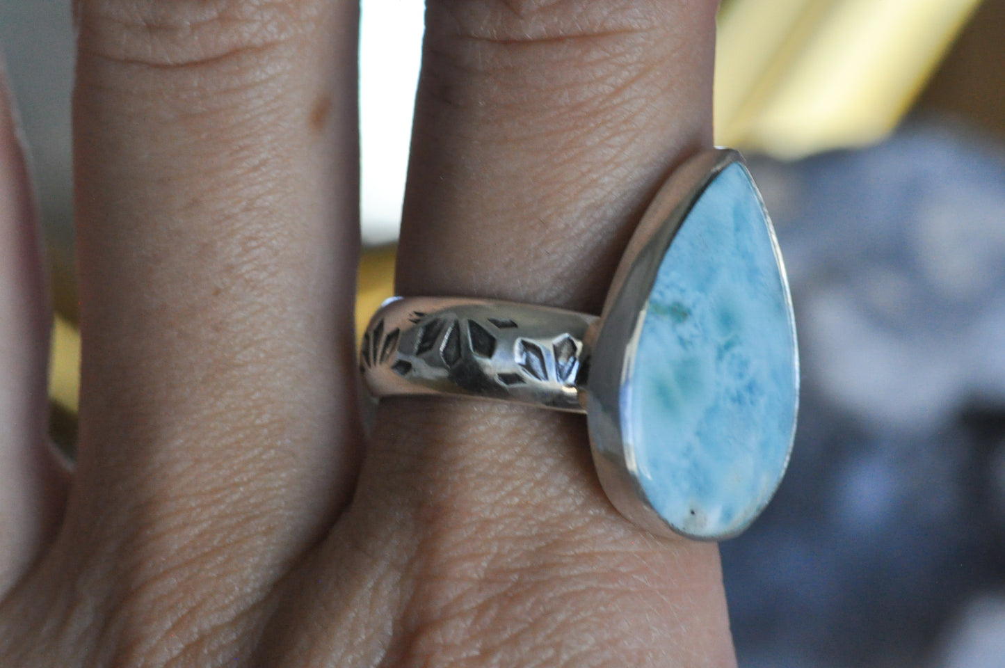 Larimar Ring Size 9