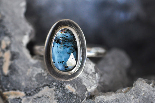 Faceted Kyanite Ring Size 7