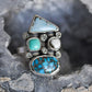 Multi Stone Floral Ring Size 7