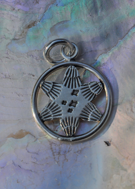 Stamped Floral Charm