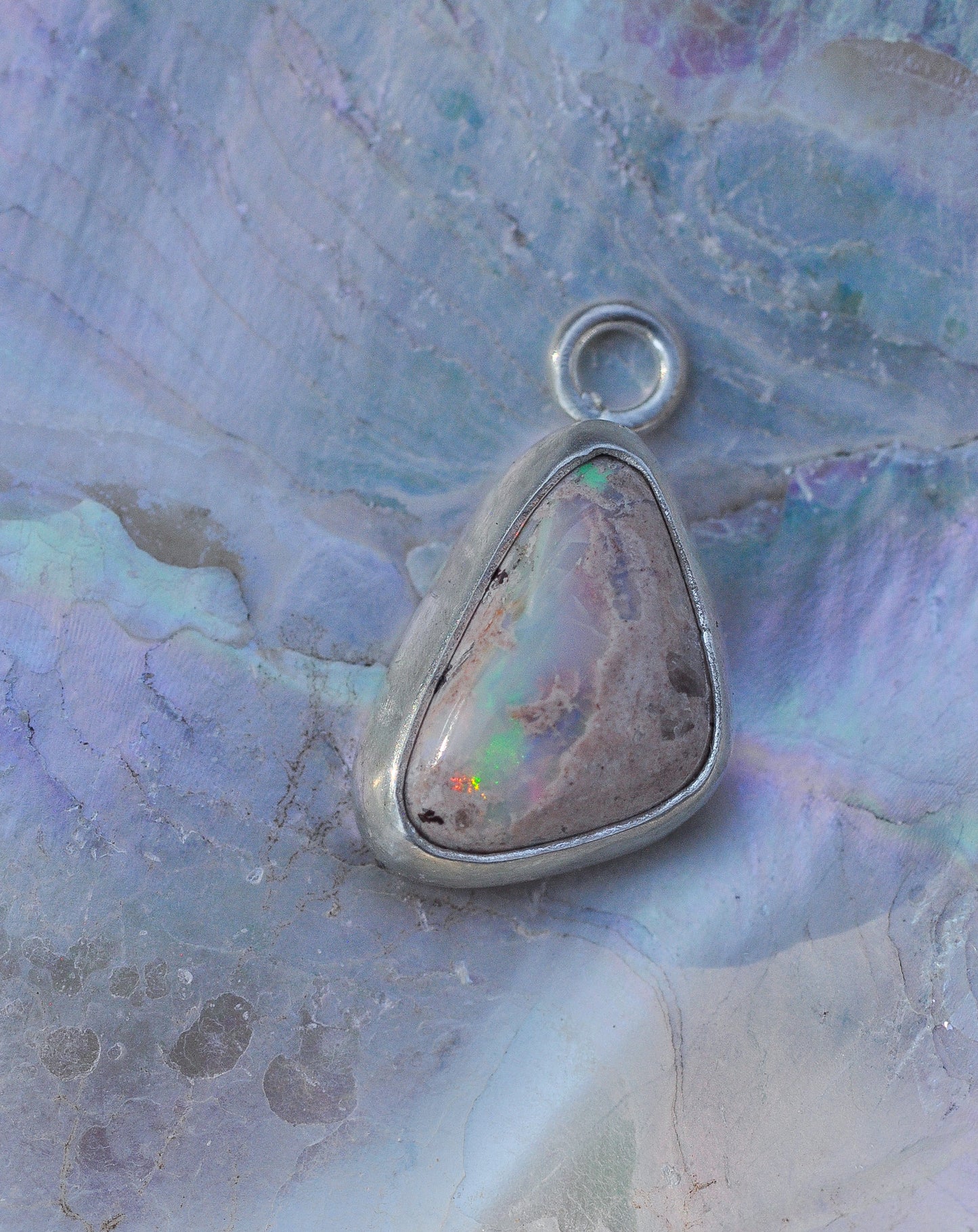 Pink Mexican Opal Charm