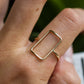 Gold Rectangle Ring