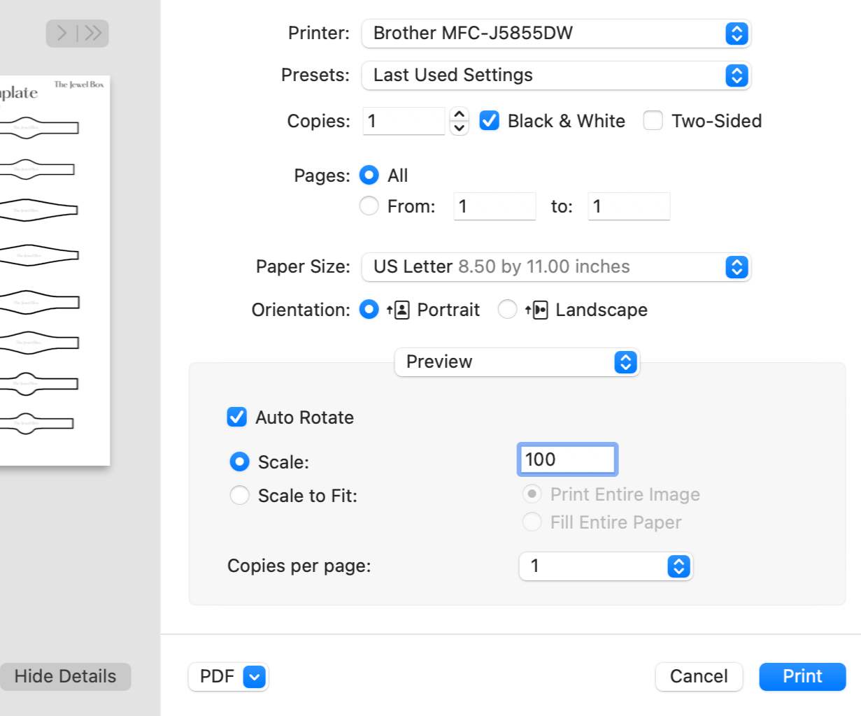 Ring Band Template