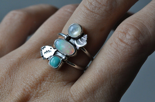 Under the Sea Ring Size 6-6.5