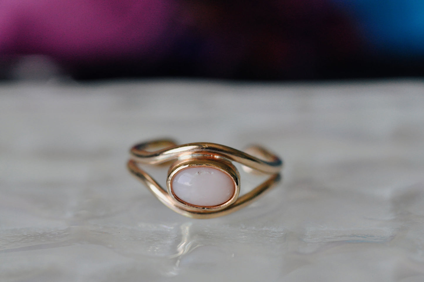 Pink Opal Toe Ring