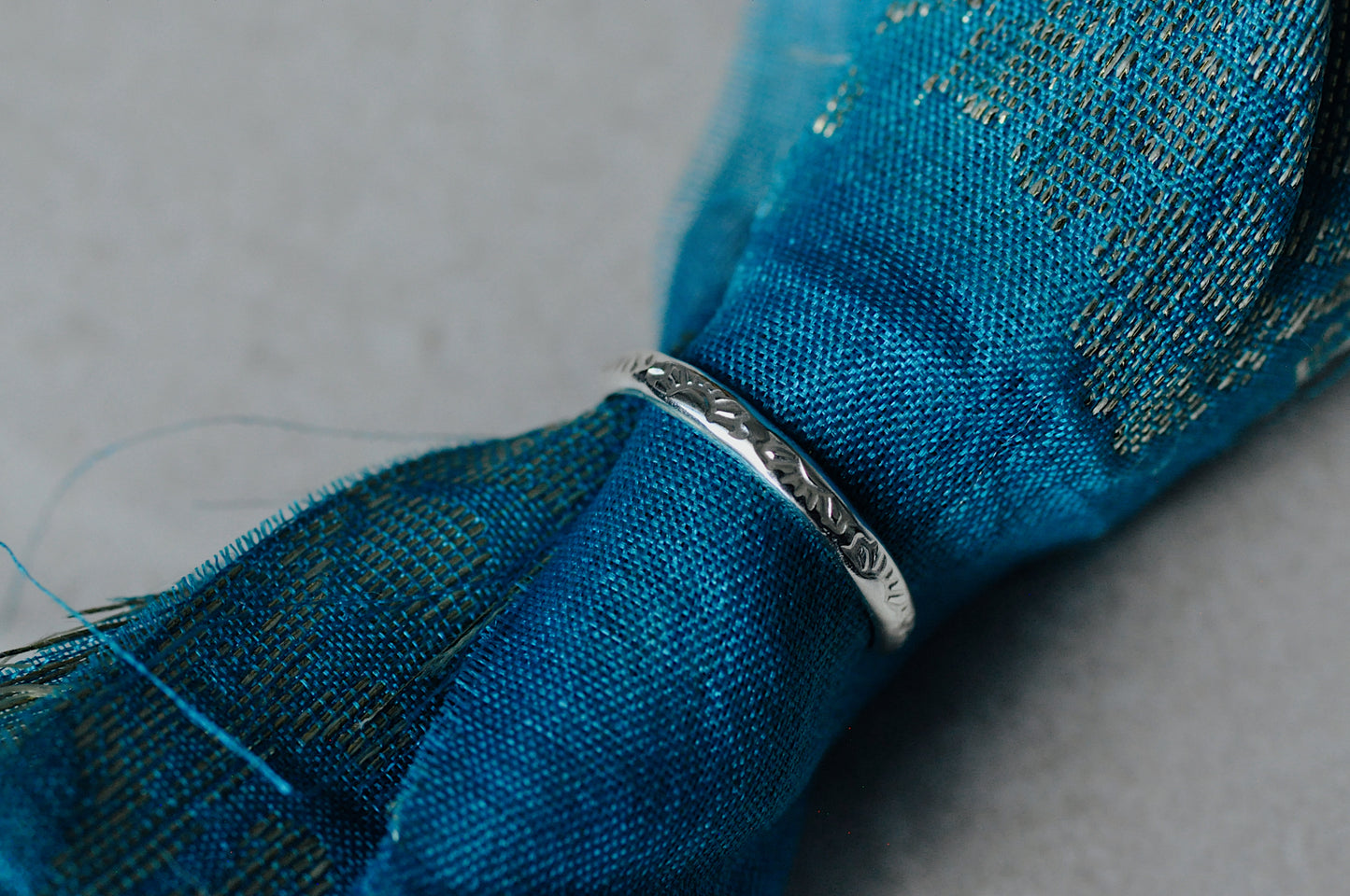 Silver Toe Ring Flower
