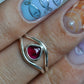 Garnet Toe Ring