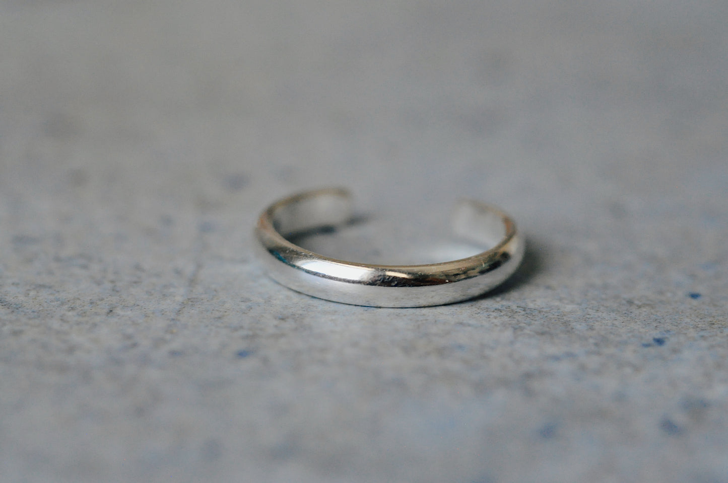 Silver Toe Ring Thick