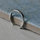 Silver Toe Ring Rectangle