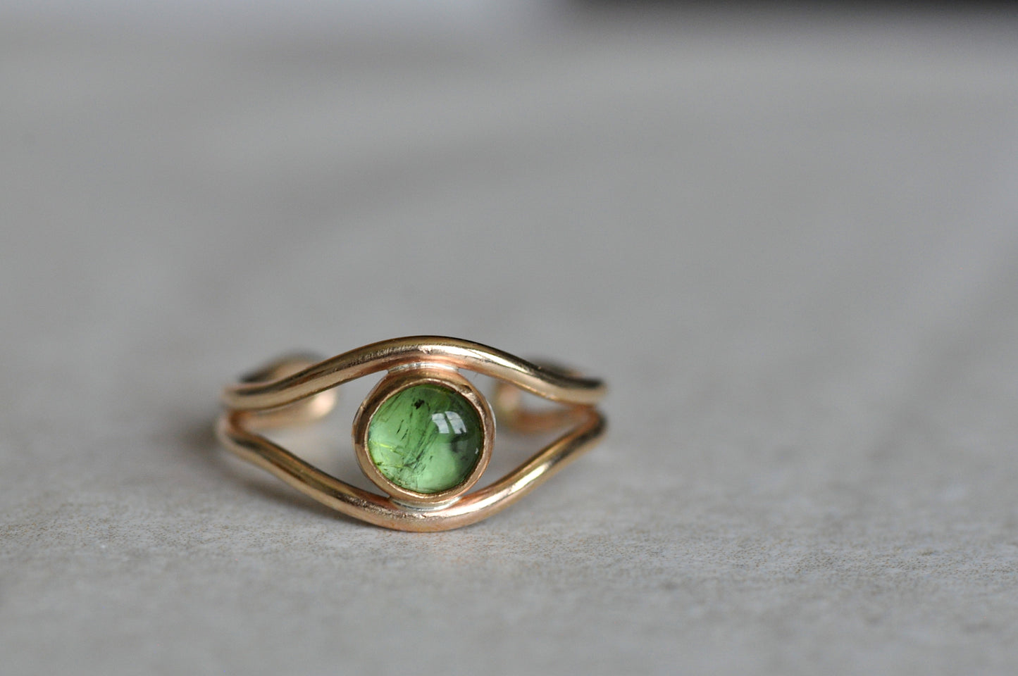 Tourmaline Toe Ring