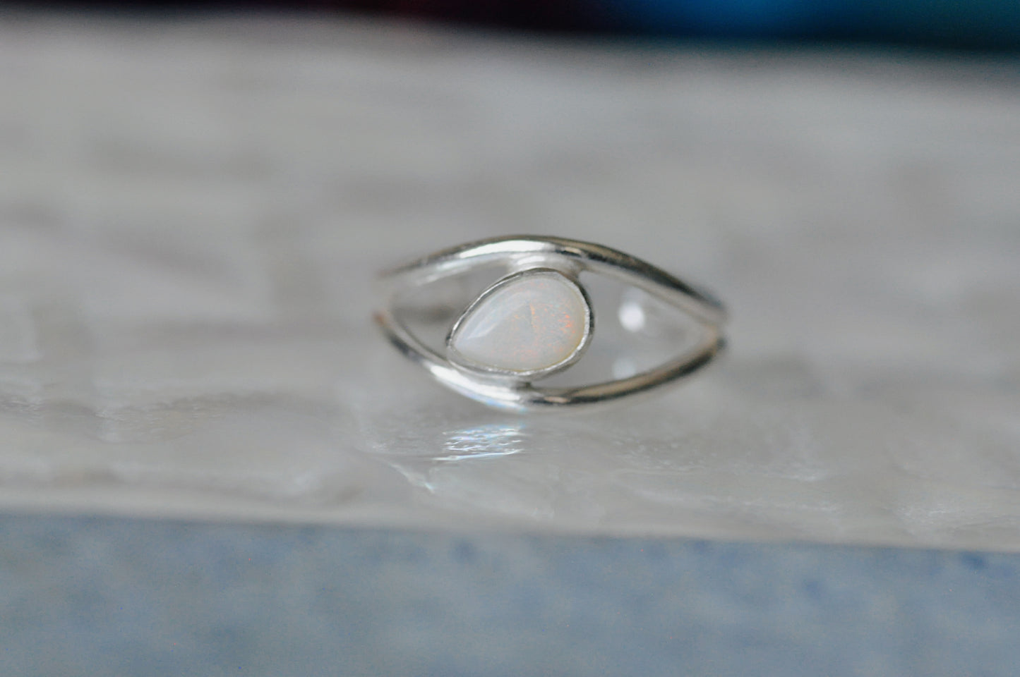 Opal Toe Ring