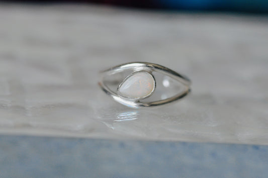 Opal Toe Ring