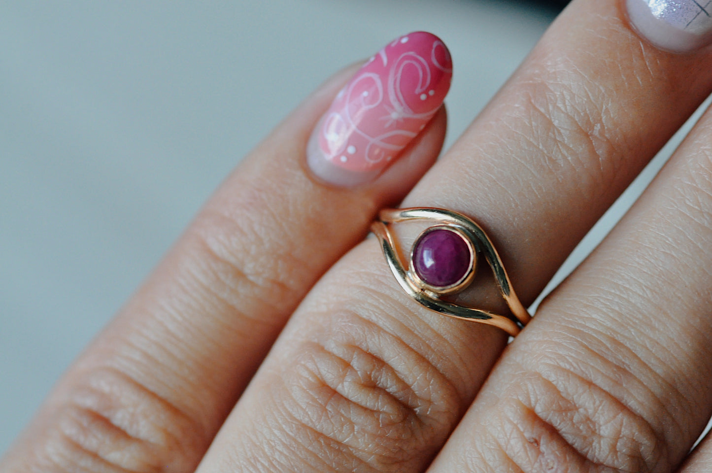 Ruby Toe Ring