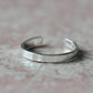 Silver Toe Ring Rectangle