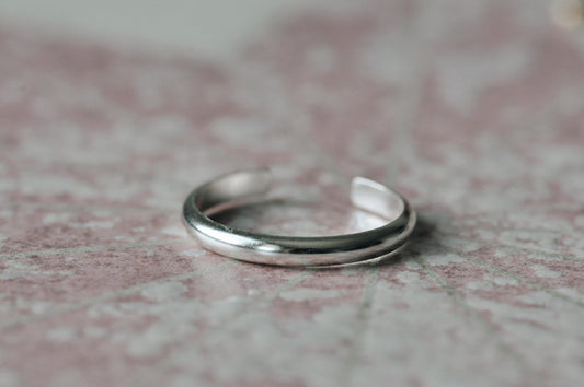 Silver Toe Ring Thin
