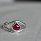 Garnet Toe Ring