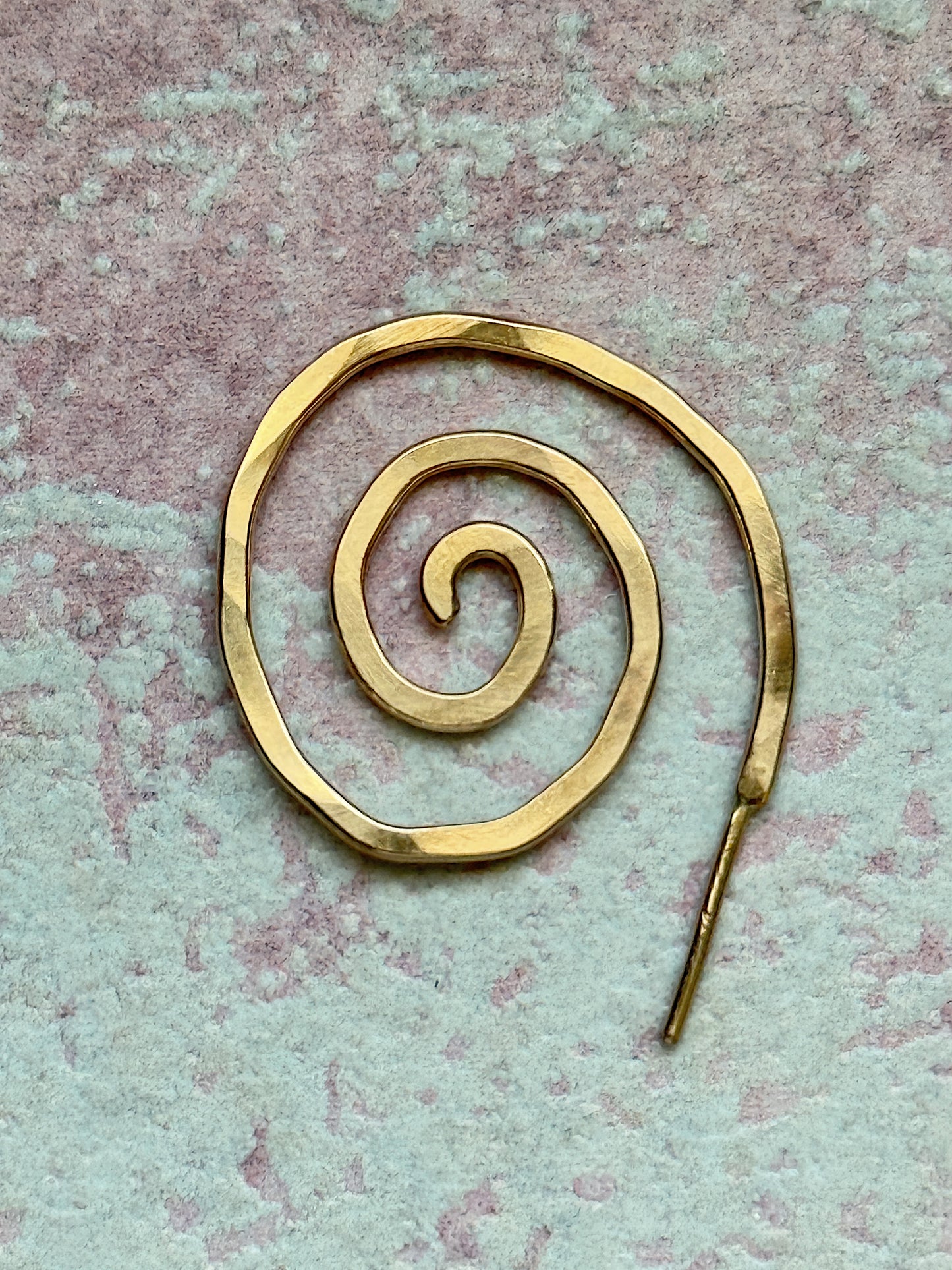 Gold Spiral Hoops