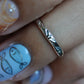 Silver Toe Ring Flower Beam
